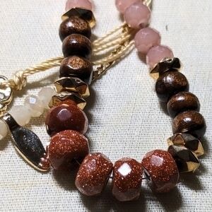 Five necklaces designed by Tanya Creations color coordinated and NWT.